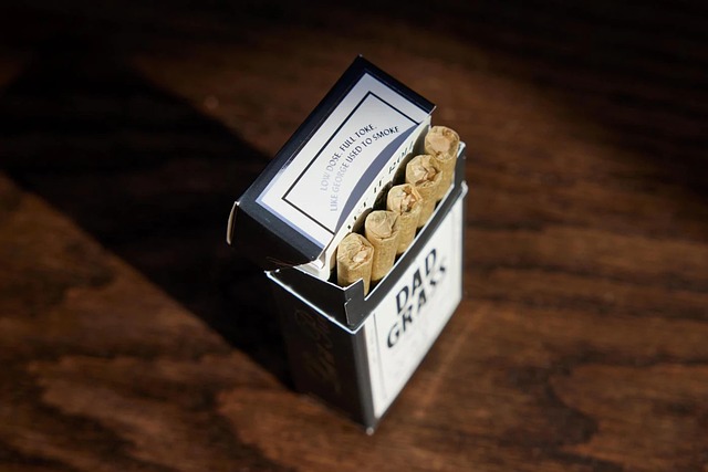 An open pack of Dad Grass pre-rolled joints
