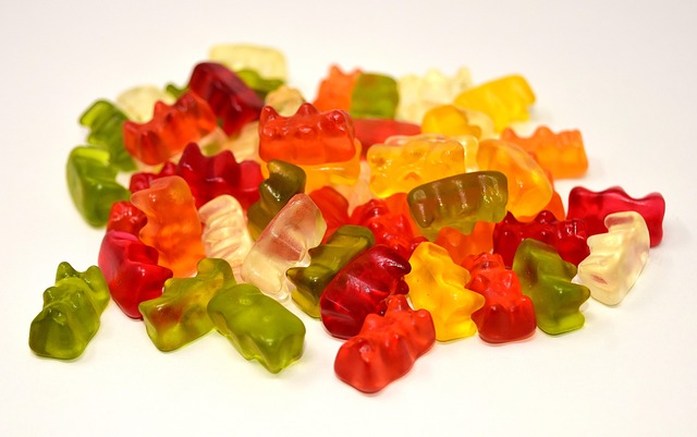 A pile of colorful gummy bears